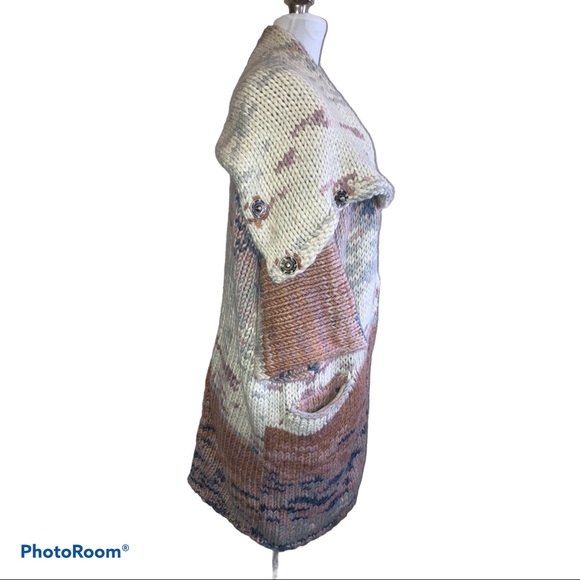 Free People Dreamy Fields Cardigan in Silver Cloud - Picture 4 of 6